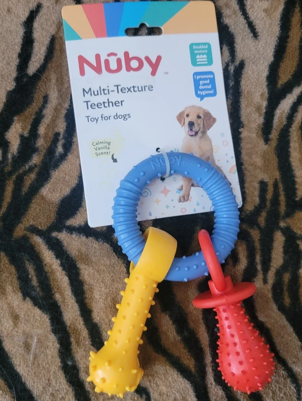 Puppy Chew Ring Teething Toy Binki NEW! EA.